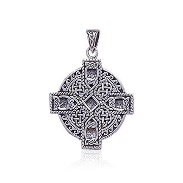Celtic Cross Spiral Pendant TP478 - Jewelry